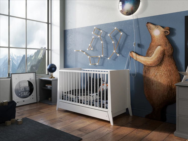 Mercury with Drawer Baby Cot