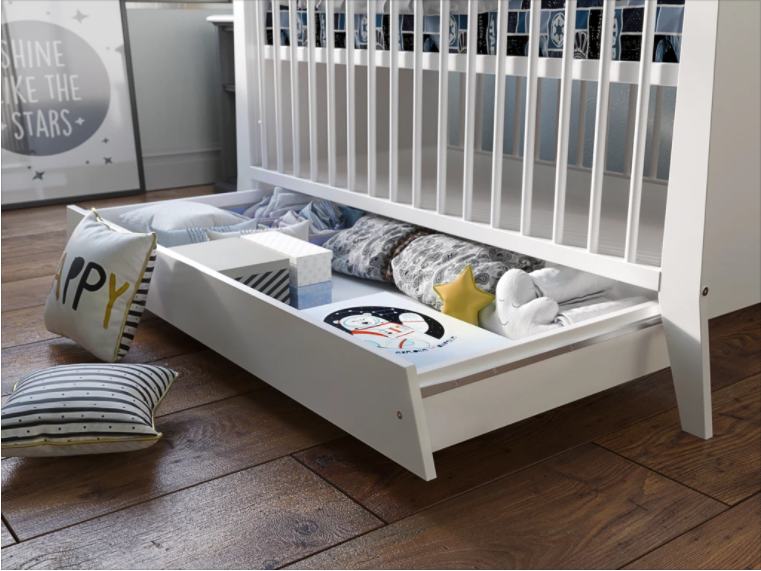 Mercury with Drawer Baby Cot