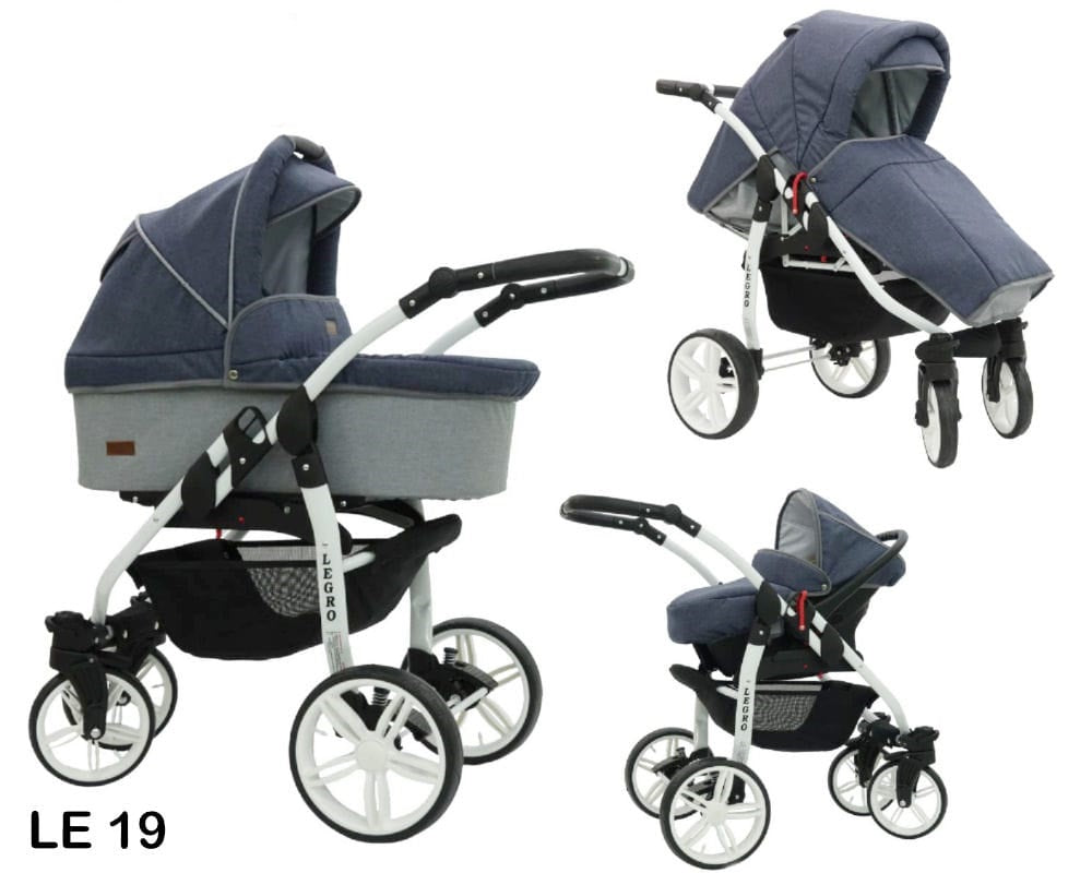 Legro Lux 3 in 1 Baby Pram Travel System
