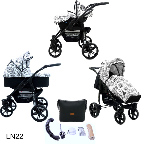Legro Lux 3 in 1 Baby Pram Travel System
